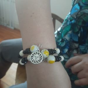Handmade memory wire bracelet